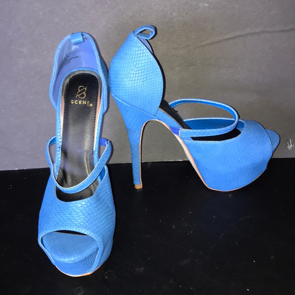 Blue heels